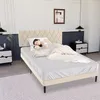 LZQ Polsterbett 140 x 200 cm Doppelbett mit Leder Kopfteil, Produktbild-Vorschau 9