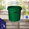 A green bucket with dimensions and specifications displayed. Anteprima dell’immagine prodotto