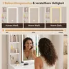 Minimalistische make-up tafel set, wit, met dimbare Productafbeelding-voorbeeld 8