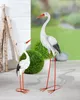 Gilde Figur, "Storch", Vogelmotiv, Metall, weiß, VE 1, L. Anteprima dell’immagine prodotto 3