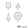 Magnetische Bausteine Pastel 45 Teile, Cleverclixx Produktbild-Vorschau 14