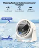 Ventilateur de table, 2 en 1, avec port USB, écran LED Voir les images du produit 4