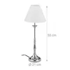 Stolní lampa Relaxdays Vintage, látkový stínidlo, zrcadlově Náhled obrázku produktu 4