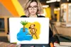 MuchoWow® Laptop Aufkleber Sticker Cover Affe - Strand - Produktbild-Vorschau 5