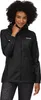 A woman wearing a black jacket and patterned leggings. Produktbild-Vorschau