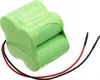 A close-up shot of a green battery pack with two cylindrical cells, connected by wires. Náhled obrázku produktu