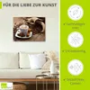 ARTland Leinwandbild Kaffeetasse Leinensack mit Produktbild-Vorschau 2