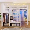 Lit mezzanine 140x200 cm avec escalier de rangement, Voir les images du produit 2