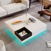 okwish Couchtisch 72*72*30cm, Hochglanz-Wohnzimmertisch, Produktbild-Vorschau 5