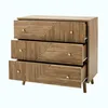 CALICOSY - Commode 3 tiroirs façades lamellées EDEN Voir les images du produit 4