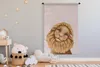 MuchoWow® Wandteppich Wandbehang Löwe - Kinder - Rosa Produktbild-Vorschau 3