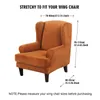 Ohrensessel Sofa Schonbezug Samt Plüsch High Stretch Cover Produktbild-Vorschau 7