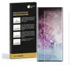 A product box for screen protectors is shown next to a smartphone with a screen protector applied. Produktbild-Vorschau