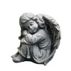 Schöne Figur sitzender Engel für den Garten zur Dekoration, Produktbild-Vorschau 1