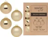 Weihnachtskugeln Glas 8cm 12 Stück - Brokatgold Produktbild-Vorschau 1