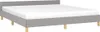 vidaXL Bedframe zonder matras, lichtgrijs, 160x200 cm, stof Productafbeelding-voorbeeld 1