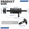 Türriegel, schwarz, Edelstahl, abschließbar, 12 mm, Produktbild-Vorschau 2