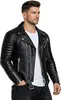 Reichstadt Herren Slim Fit Bikerjacke Silver Zipper  Produktbild-Vorschau 3