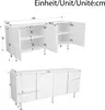 Merax Sideboard géométrique 4 portes, commode de salle à Voir les images du produit 7