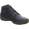 A single blue leather boot is shown against a white background. Produktbild-Vorschau
