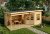 Alpholz Gartenhaus Carl-28 aus Massiv Holz, Gerätehaus mit Produktbild-Vorschau 8