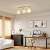 LED Deckenleuchte Holz 3-Flammig – Modern Deckenlampe mit Produktbild-Vorschau 5