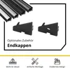 A20 LED Aluprofil Schwarz Eckprofil 30° 2x Halter metall Produktbild-Vorschau 4