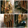 Wanduhr - Rund - Glasuhr - Venedig Brücke Wasser Haus - Produktbild-Vorschau 8