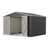 Metall Geräteschuppen Gerätehaus 300x252x191cm mit Produktbild-Vorschau 10