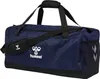 A navy blue duffel bag with black accents and straps, featuring the Hummel logo. Anteprima dell’immagine prodotto