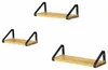 Półki ścienne loft 3 szt wiszące dąb czarny metal do salonu Podgląd zdjęcia produktu 12