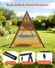 Balançoire de jardin VEVOR avec structure métallique en A, Voir les images du produit 3
