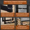 BLACK OAK Kaminholzregal JACK 150×40×25cm – Stahl schwarz Produktbild-Vorschau 4
