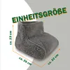 Fußwärmer Lammfloroptik flauschig (Grau) Fußsack Produktbild-Vorschau 2