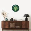 Wanduhr - Rund - Glasuhr - Blume Natur - 40x40cm - Produktbild-Vorschau 7