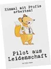 Mr. & Mrs. Panda Grußkarte Pilot Leidenschaft - Weiß - Produktbild-Vorschau 1