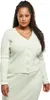 Urban Classics Ladies - Short Rib Knit Cardigan mint - 3XL Produktbild-Vorschau 6