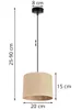 Hängelampe, Deckenleuchter, Lampenschirm 20 cm Produktbild-Vorschau 11
