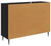 Komoda boczna vidaXL BONN, czarna, imitacja dębu, 102 x 33 Podgląd zdjęcia produktu 5