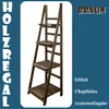 Regal Leiterregal Holz Wandregal Bücherregal für Küche Produktbild-Vorschau 4