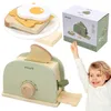 Viga Polarb Toaster-Set aus Holz, Grün + Zubehör Produktbild-Vorschau 1