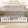 Crazy Pine Kinderbett 120x200 cm – Weißes Montessori Produktbild-Vorschau 9