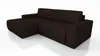 Ecksofa TOTI mit Schlaffunktion. Farbe: Dunkelbraun 26. Produktbild-Vorschau 8