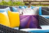 MuchoWow® Outdoor Kissen - Lavendel - Sonnenuntergang - Produktbild-Vorschau 4