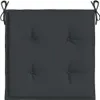 vidaXL Coussin pour chaise de jardin 2 pcs. noir 50x50x3 cm Voir les images du produit 4