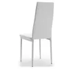 A white dining chair viewed from the back, isolated on a white background. Podgląd zdjęcia produktu