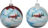 Weihnachtskugel 'Schneelandschaft und Häusern' -  Produktbild-Vorschau 1