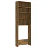 vidaXL Armadio per lavatrice in rovere fumé 64x24x190 cm Anteprima dell’immagine prodotto 10