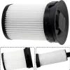 A close-up of a vacuum cleaner filter, shown from the side, with two inset images showing different angles. Produktbild-Vorschau