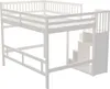 Sweiko postel z masivu 140x200, schody s úložnou skříní, Náhled obrázku produktu 9